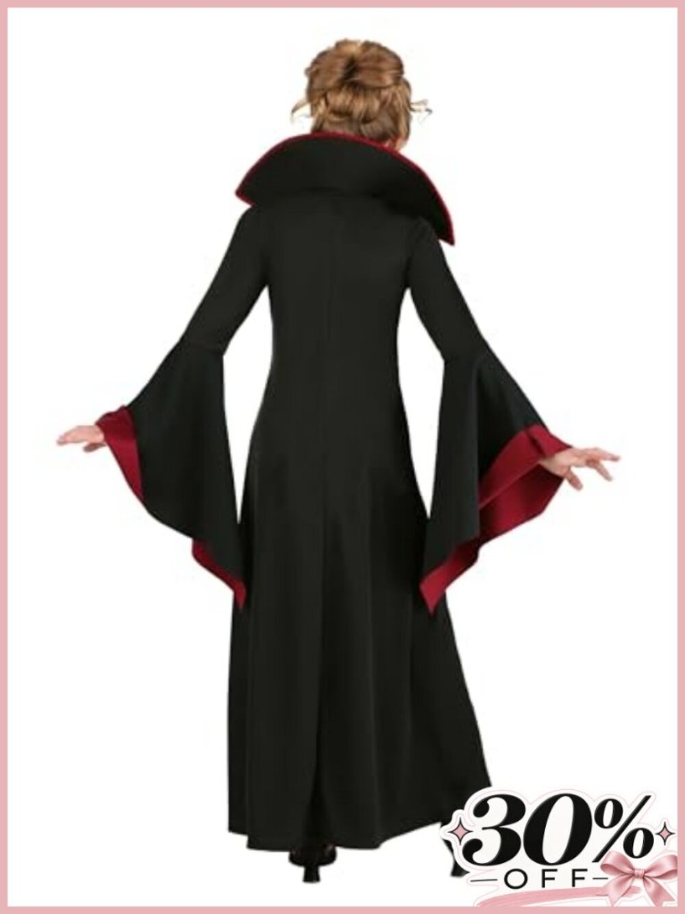 Royal Vampire Costume Dress Choker Cameo Halloween Girls XL - Picture 4 of 5